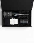 Male gift box for Australia wide delivery. Contains beautiful Levant red wine, ORTC socks and male scented candle.