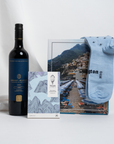 Best mens gifts delivered anywhere in Australia. Puzzle gift box with Grant Burge red wine and yummy chocolate