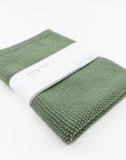 sage green hand towel by ecovask