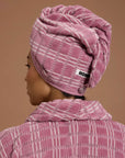 Luxury hair wrap by Hommey Fig colour