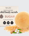 solid body scrub sugar bar by kitsch