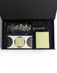 Artisan gift box featuring Lost Phoenix Farm Gin 700ml, Koko Black artisan chocolate and an Ecosoy hand-poured candle. Delivery available Australia wide