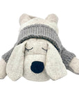 Puppy soft toy with Australian Merino wool jumper. Perfect baby gift for both boy and girl unisex