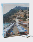 1000 piece puzzle with beautiful positano photograph