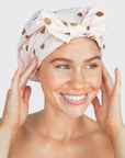 blush dot luxury kitsch shower cap. great ladies gift available online