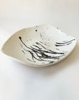 unique and handmade splatter design ceramic bowl or platter. great for entertaining homewares adelaide