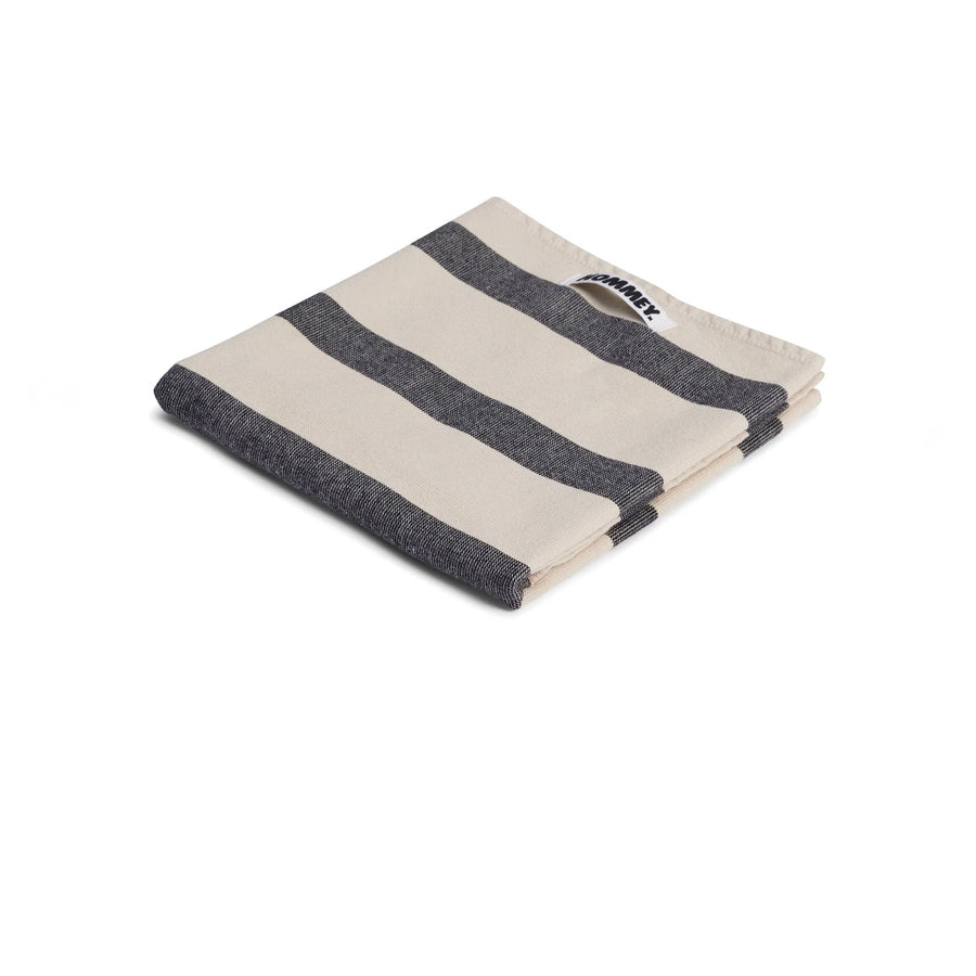 Hommey tea towel with vanilla bean stripes for any kitchen decor