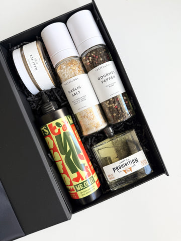 flavour burst food gift hamper for male or female and any occasion.  Great gift for person who likes to cook