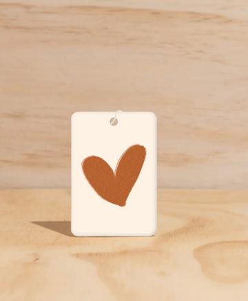 air freshener with warm heart reminds us of ubud