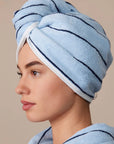 Beautiful blue Hommey hair wrap in Mist blue