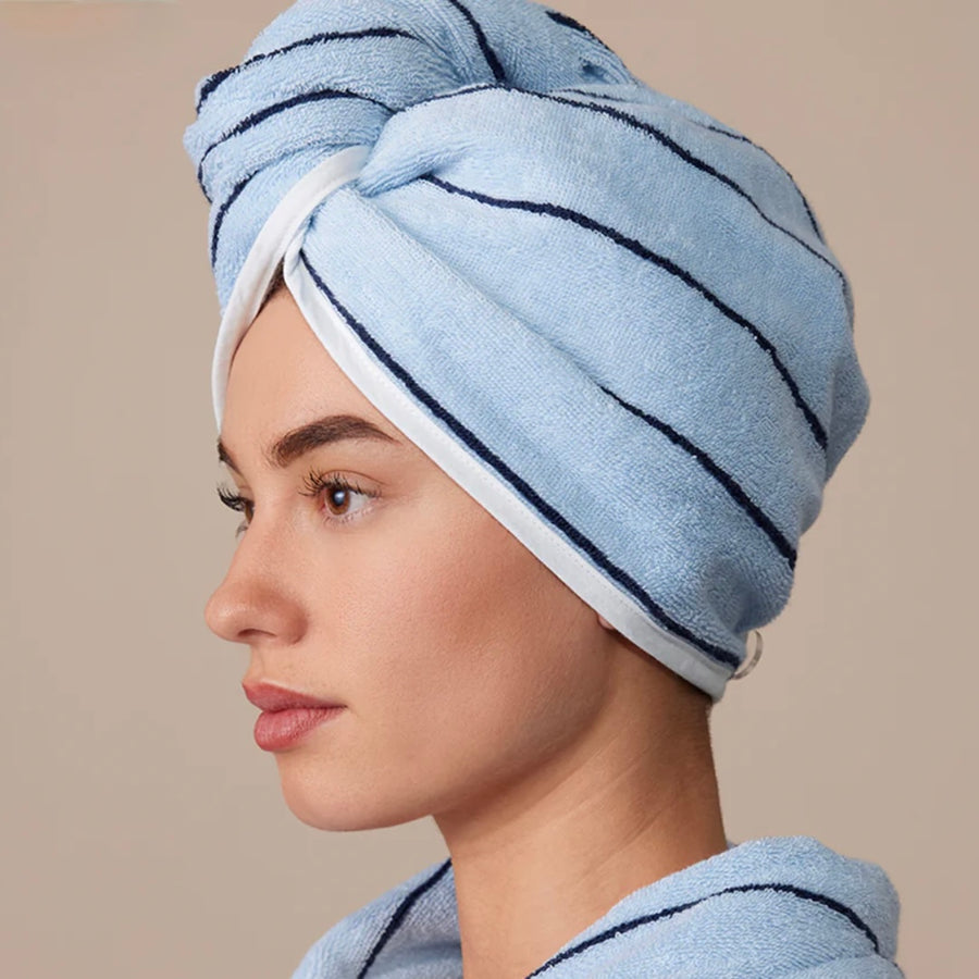 Beautiful blue Hommey hair wrap in Mist blue