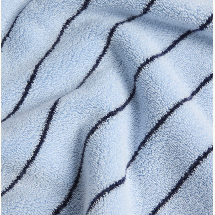 Mist blue pattern on Hommey Hair wrap Adelaide