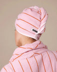Hommey hair wrap in fleur colours.  beautiful birthday gift or luxury gift for any female