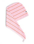 Pink and orange thin stripe popular hommey hair wrap.  stylish and luxurious gift for a lady or girl