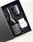 mens gift box for all occasions, great for a birthday gift.  ortc socks, masculine candle and shiraz wine