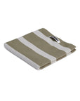 hommey brand tea towel in matcha stripes.  great in a corporate gift box for house settlement or house warming
