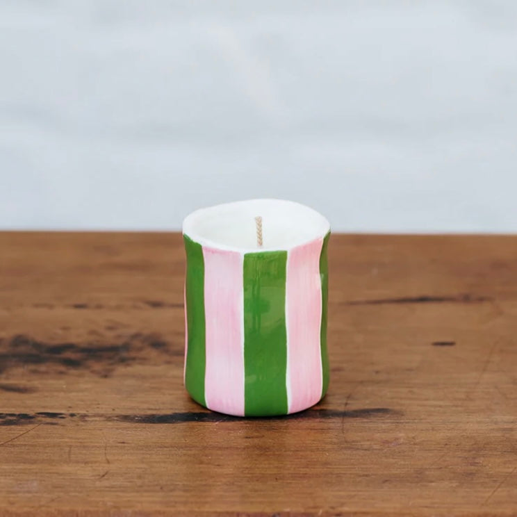 NOSS bright coloured candle soy wax for styling the home with orange blossom scent